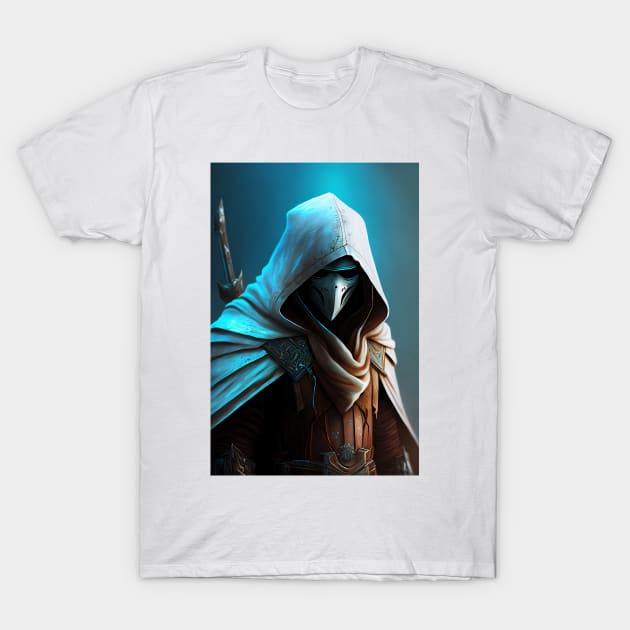 Robed Mysterious Assassin T-Shirt by TortillaChief